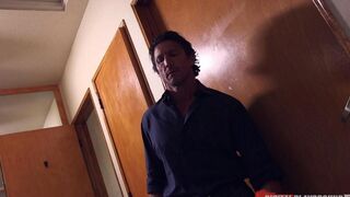Deepthroat blowjob and pussy fuck in a bar, 60fps action