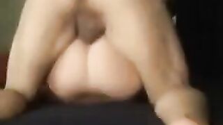 A wife craves intense action with her husband's friend in a steamy scene