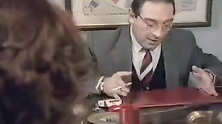 A 50-year-old man pulled a young student to fuck on the table