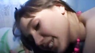 The cute Russian girl fucked in her room by a friend