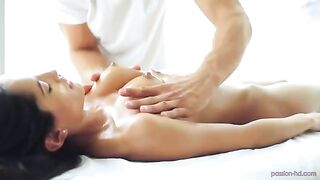 Relaxing massage finished with a happy end