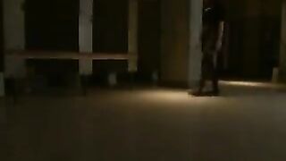 Someone is being taken in a rough way in the dark