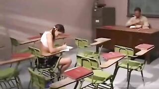 The teacher shove his dick in the mouth of student with cancer