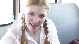 Hot porn under the skirt of beautiful schoolgirls with perfect bodies