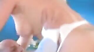 Hard sex with a girl in white stockings, she’s beautiful