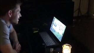 A wife gets aroused and fucks her husband after watching porn