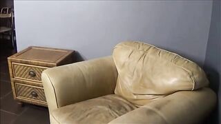 A wife gets aroused and fucks her husband after watching porn