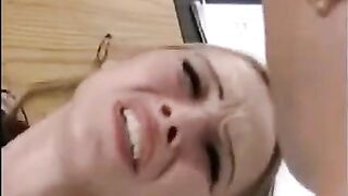 Fisting and fucking a girl with the same hand