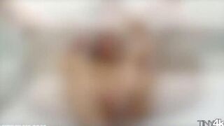 Fat guy's huge cock fucks girl with braces hard