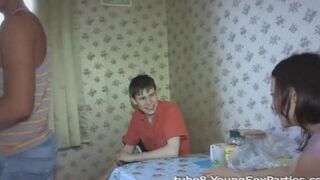 Foursome sex of two couples, an excellent home porn with a swap