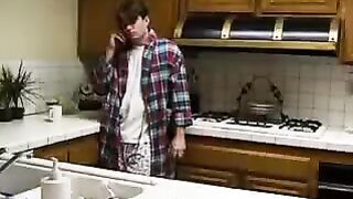 A real incest - his brother made a cum shot in her vagina