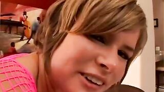 This sister is ready to give her brother and his friend's ass