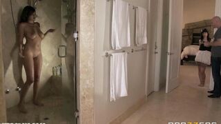 The rude man Johnny Sins fucked a girl in the bedroom