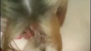The appetizing girls fed the guy with their sweet pussies