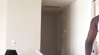 Black guy fucks tight ass of sexy blonde teen on the couch