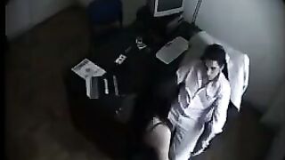 A guy secretly filmed a girl getting a massage. What a perv!