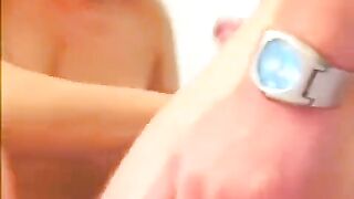 Blonde Russian beauty gets her pussy filled with sticky sperm