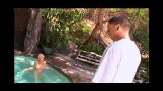 A young guy is fucking with his hot blonde sister with big tits