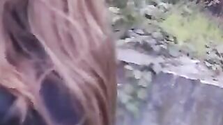 Babe was taken by a man at the bus stop and he fucked her