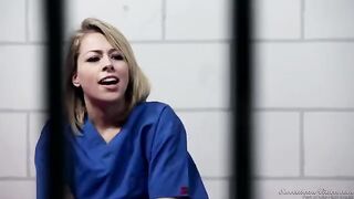 Two prisoners enjoy each other in the cell