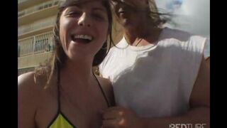 A girl is having fun on her bike and gets fucked
