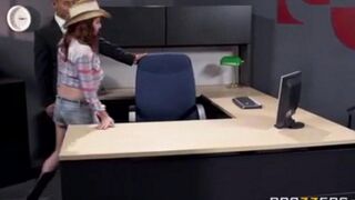 An Asian guy is fucking his secretary at the office