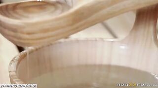 A mature woman was offered sex by a guy in the sauna