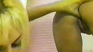 Two hot girls are fucking each other in the shower with toys
