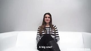 Czech girl was cast and received a job, the agent got some pipe cleaners