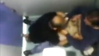 The camera in the toilet bowl captures two guys getting their dicks sucked