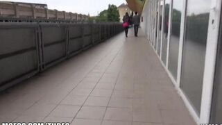 Girl was caught at the train station, spankbank exclusive scene