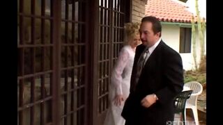 A girl got fucked in front of her husband, he did not stop her