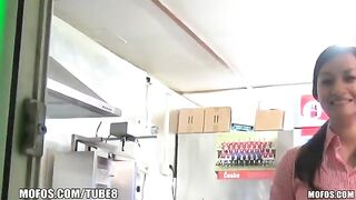A saleswoman is getting fucked for money in this hot video