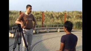 An Indian woman was fucked by two guys in a steamy scene