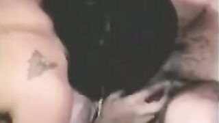 A guy fucked with a strapon and the second girl fingered his dick