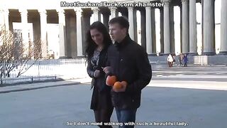 A woman was fucked after a romantic dinner, the guy paid for it