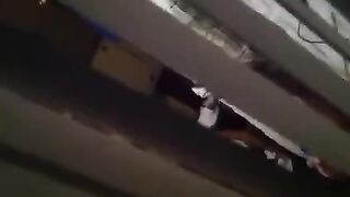 He shoots his hidden camera as his neighbors have sex