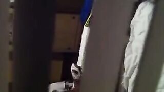 He shoots his hidden camera as his neighbors have sex