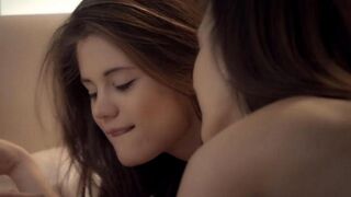 The girls are licking each other’s sweet pussies, reaching intense orgasms together