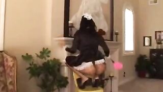 A hot guy fucked his housekeeper while his wife was at work