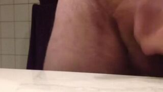 Fingered cunt with hot spunk on the table’s surface