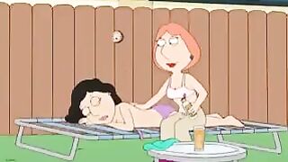 Family guy porn with Lois Griffin and Bonnie in hardcore action
