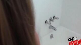 Girl makes a blowjob and sucks cock at home