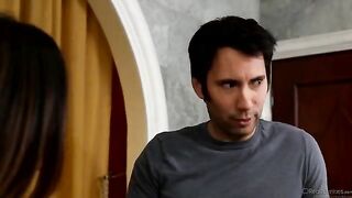 A pleasant massage turns into sex after a nice meeting with a brunette