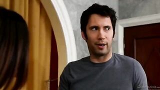 A pleasant massage turns into sex after a nice meeting with a brunette