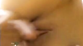 The girl Alina passionately sucks and licks the guy's testicles