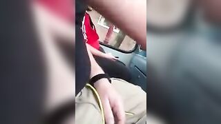 Even on the bus, you can jerk off your cock without problems