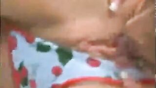 A mature beauty is having hard lesbian sex with a stunning partner