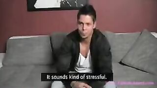 A beautiful agent girl is fucking with a guy at casting