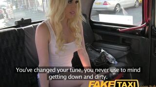 Blonde pays for her trip in a very personal way